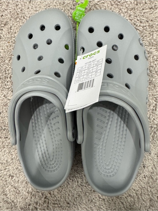 CROCS Other - NWT Crocs Baya Clogs Light Gray Men’s 9 Women’s 11 Slip On Comfort Shoes